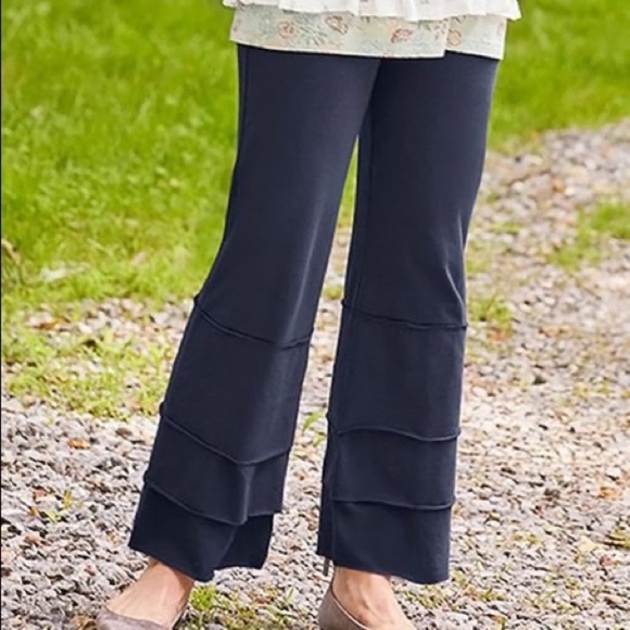 Matilda Jane Finn High Waisted Tiered Ruffle Leg Pull-On Pants - Picture 1 of 7